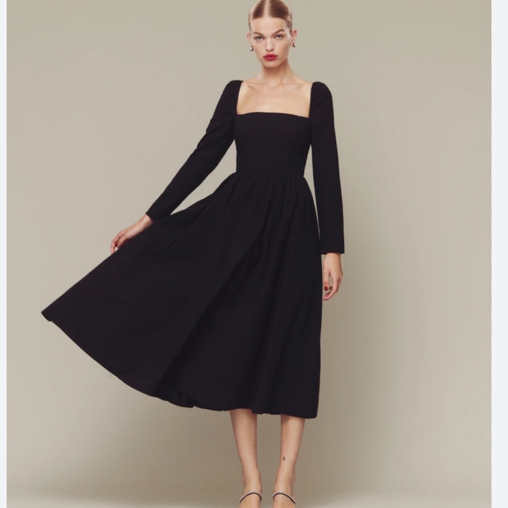 Reformation Elly Square Neck Midi Dress size 4